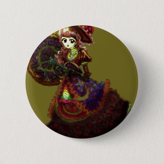 Badge Rond 5 Cm Cru médiéval de vampire victorien gothique d'Anime (Devant)