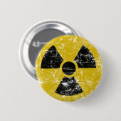 Badge Rond 5 Cm Cru radioactif (Devant & derrière)