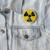 Badge Rond 5 Cm Cru radioactif (En situation)