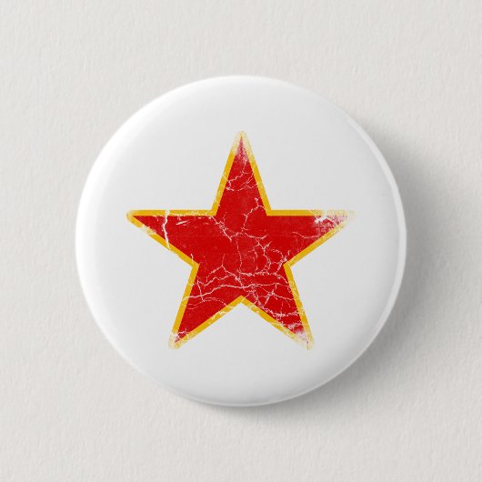 Badge Rond 5 Cm Cru rouge communiste d'étoile (Devant)
