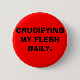 BADGE ROND 5 CM CRUCIFIER MON JOURNAL DE CHAIR