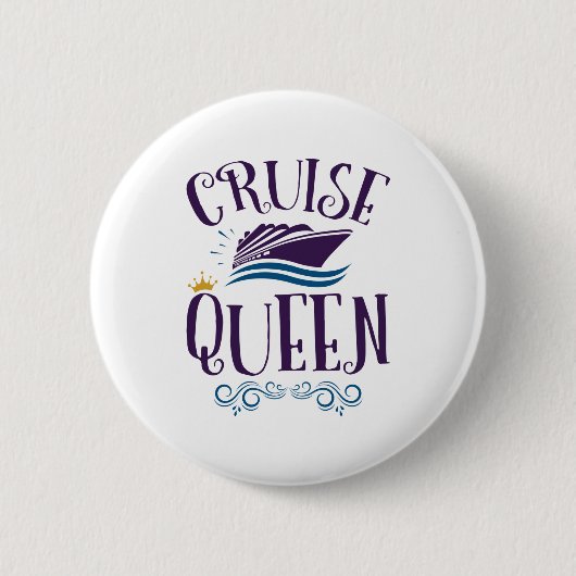 Badge Rond 5 Cm Cruise Queen Cute Crute Femmes (Devant)