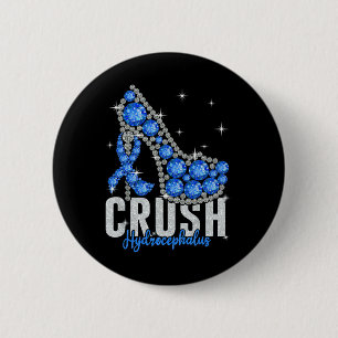Badge Rond 5 Cm Crush Hydrocephalus Twinké Ribbon Support