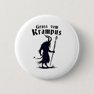Badge Rond 5 Cm Cruss Vom Krampus Noël Xmas Diable Effrayant