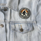 Badge Rond 5 Cm Cryptide Sasquatch Bigfoot Guy de la Forêt Comme M (En situation)