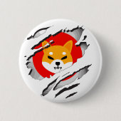 Badge Rond 5 Cm Crypto SHIBA INU - SHIBA INU Crypto SHIB (Devant)