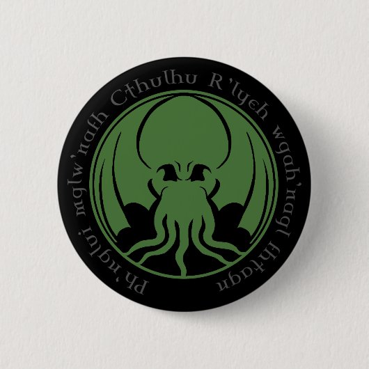 Badge Rond 5 Cm Cthulhu (Devant)