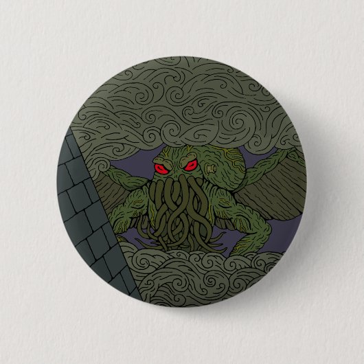 Badge Rond 5 Cm Cthulhu (Devant)