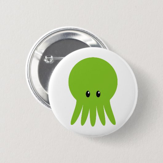 Badge Rond 5 Cm Cthulhu mignon (Devant & derrière)