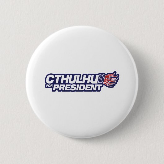 Badge Rond 5 Cm Cthulhu pour le président Button (Devant)