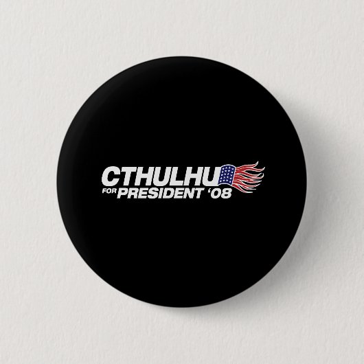 Badge Rond 5 Cm Cthulhu pour le président Button (Devant)