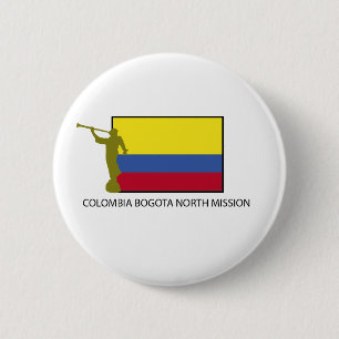 Badge Rond 5 Cm CTR du nord LDS de mission de la Colombie Bogota