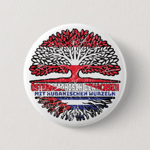 Badge Rond 5 Cm Cuba Arbre autrichien cubain