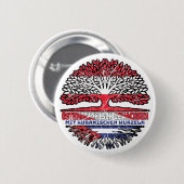 Badge Rond 5 Cm Cuba Arbre autrichien cubain (Devant & derrière)