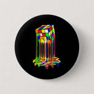 Badge Rond 5 Cm cube coloré impressionnant graphique
