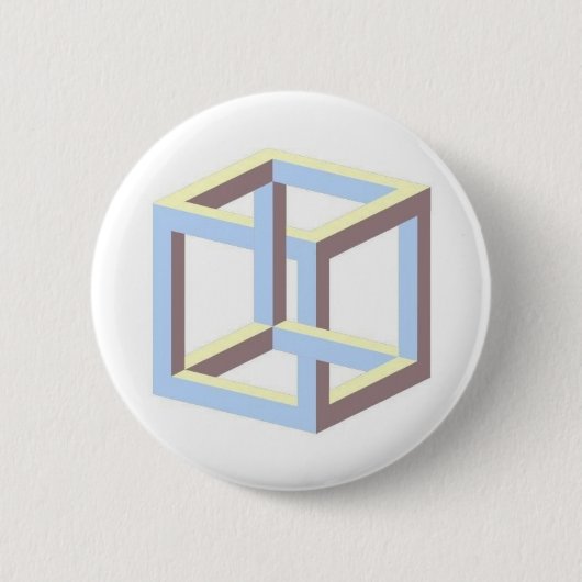 Badge Rond 5 Cm cube_impossible (Devant)