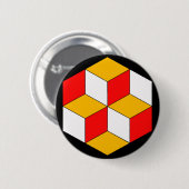 Badge Rond 5 Cm cubes 3d (Devant & derrière)