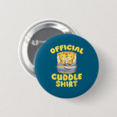 Badge Rond 5 Cm Cuddle Cute Giraffes Couple Valentine's Day  (Devant & derrière)