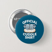 Badge Rond 5 Cm Cuddle Shirt Cute Baby Elephant Snuggle  (Devant & derrière)