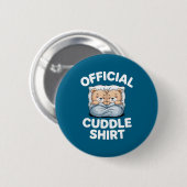 Badge Rond 5 Cm Cuddle Shirt Cute Teddy Bear Sleepwear  (Devant & derrière)