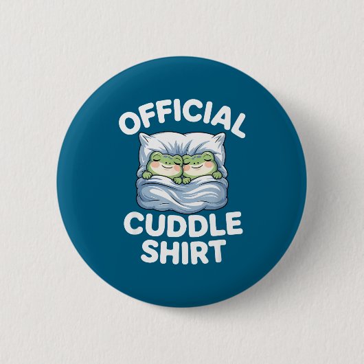 Badge Rond 5 Cm Cuddle Shirt Funny Cute Frogs Cozy (Devant)