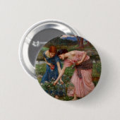 Badge Rond 5 Cm Cueillette de roses (Devant & derrière)