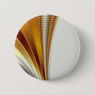 Badge Rond 5 Cm Cuir - Bouton fractal