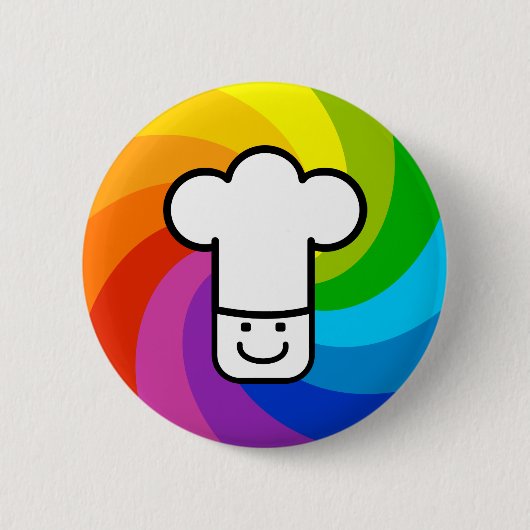 Badge Rond 5 Cm Cuisine colorée (Devant)