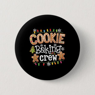 Badge Rond 5 Cm Cuisine de biscuits Crew Cuisine Lover Père Noël X