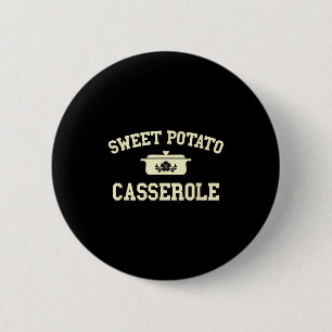 Badge Rond 5 Cm Cuisine de Thanksgiving au Cerole de Patate Douce