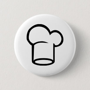 Badge Rond 5 Cm Cuisinier - chef