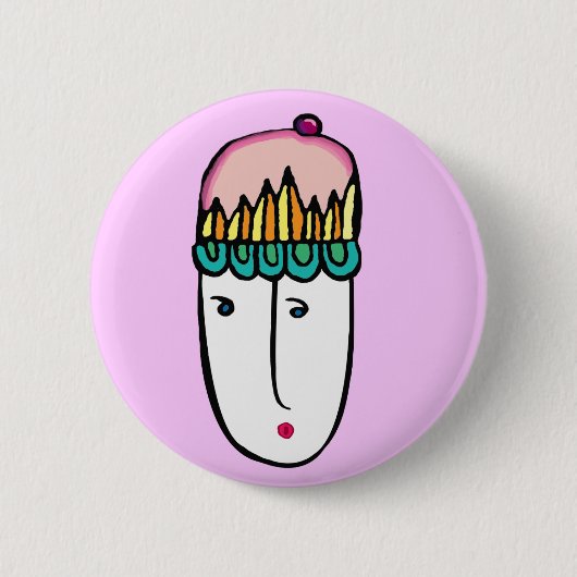 Badge Rond 5 Cm cuite au cupcake (Devant)