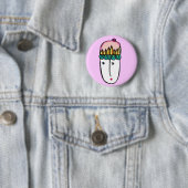 Badge Rond 5 Cm cuite au cupcake (En situation)