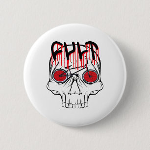Badge Rond 5 Cm Cult Bmx Halloween Costume Cadeau Pour Femmes Fill