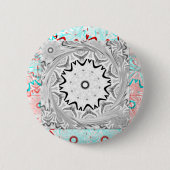 Badge Rond 5 Cm Culture africaine dynamique : une fusion rose et c (Devant)