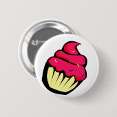 Badge Rond 5 Cm Cupcake (Devant & derrière)