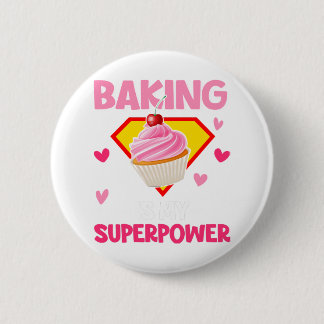 Badge Rond 5 Cm Cupcake Baker La Cuisine De Chemise Est Ma Superpu