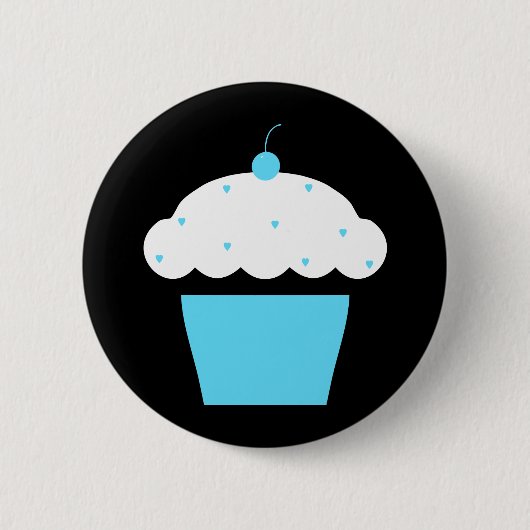 Badge Rond 5 Cm cupcake de cerise (Devant)