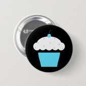 Badge Rond 5 Cm cupcake de cerise (Devant & derrière)