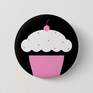 Badge Rond 5 Cm cupcake de cerise