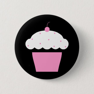 Badge Rond 5 Cm cupcake de cerise