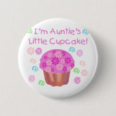 Badge Rond 5 Cm Cupcake de tante (Devant)