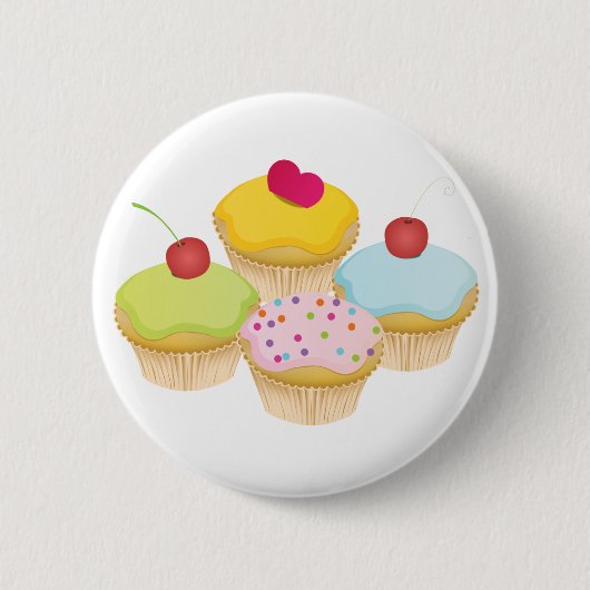 Badge Rond 5 Cm Cupcakes (Devant)