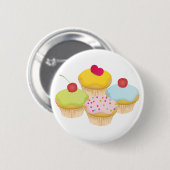 Badge Rond 5 Cm Cupcakes (Devant & derrière)