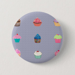Badge Rond 5 Cm Cupcakes