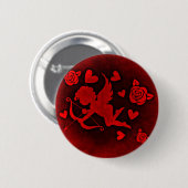 Badge Rond 5 Cm Cupido rouge (Devant & derrière)