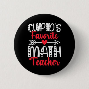Badge Rond 5 Cm Cupidons Mathématiques Favoris Enseignant Mathémat