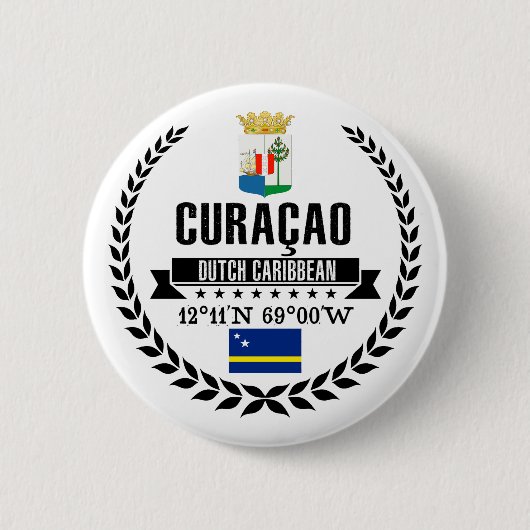 Badge Rond 5 Cm Curaçao (Devant)