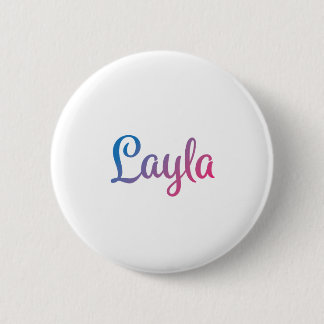 Badge Rond 5 Cm Cursive élégant de Layla