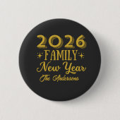Badge Rond 5 Cm Custom 2026 Family New Year (Devant)